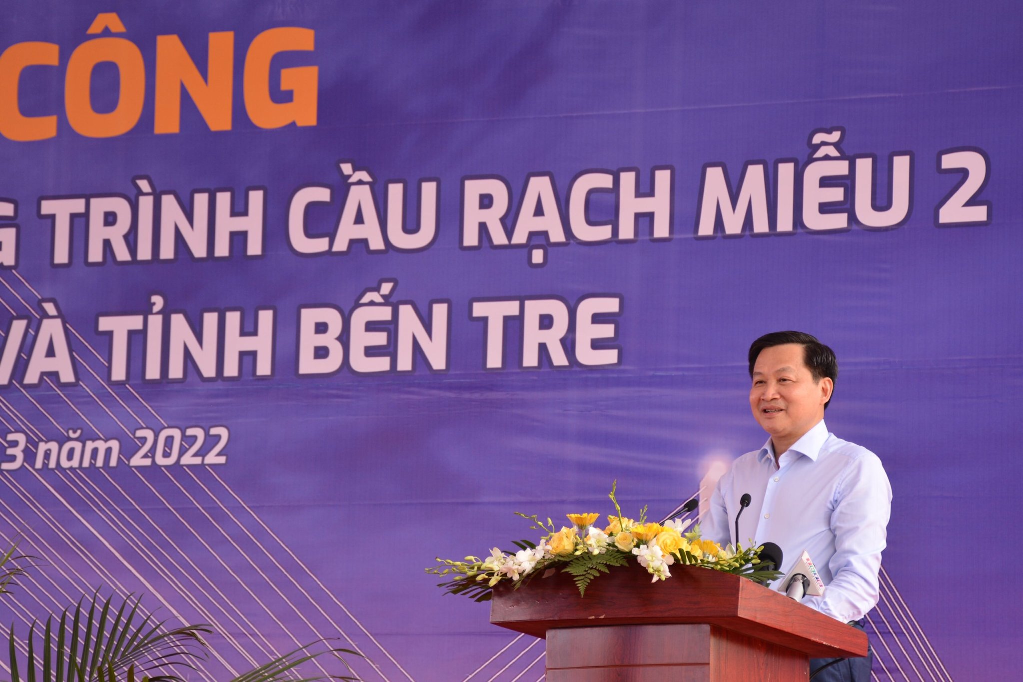 Phó Thủ tướng Chính phủ Lê Minh Khái phát biểu chỉ đạo tại buổi lễ